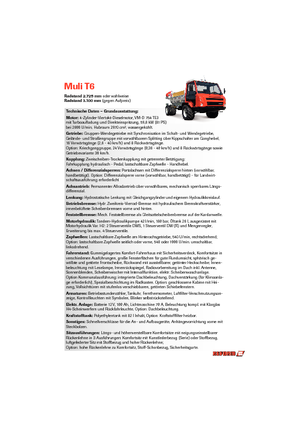 Vehicule municipale multifuncționale diesel Reform Werke Muli T 6
