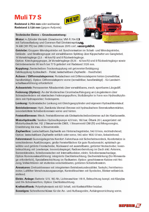Vehicule municipale multifuncționale diesel Reform Werke Muli T 7 S