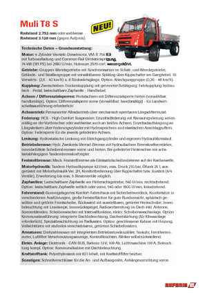 Vehicule municipale multifuncționale diesel Reform Werke Muli T 8 S
