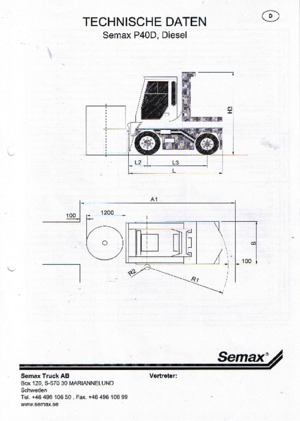 Telehandlere Semax P 40 L-D