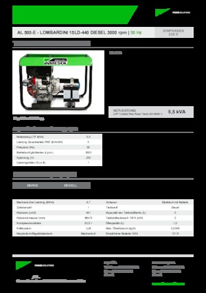 Generatoare de curent diesel INMESOL AL 500-E