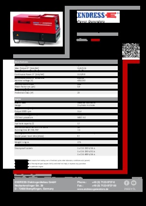 Generatoare de curent diesel Endress ESE 1204 DHS-GT ES ISO DI