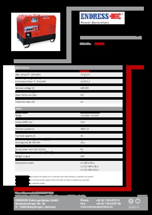 Generatoare de curent diesel Endress ESE 1408 DHG ES DI ISO DUPLEX Silent