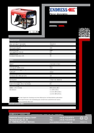 Generatoare de curent diesel Endress ESE 1506 LS ES DI