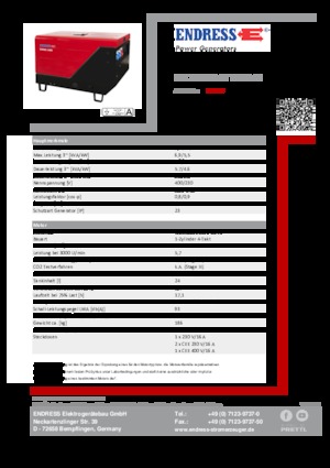 Generatoare de curent diesel Endress ESE 706 DYS-GT ES ISO DI