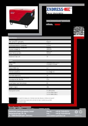 Generatoare de curent diesel Endress ESE 706 DYS-GT ES ISO DI