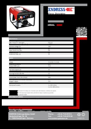 Generatoare de curent diesel Endress ESE 906 LS ES DI