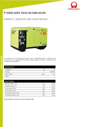 Generatoare de curent diesel PRAMAC Lifter P 18000 TYA