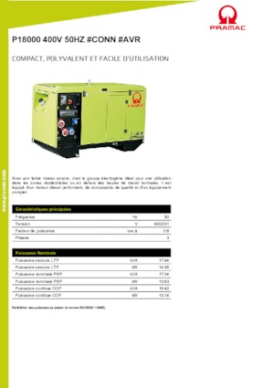 Generatoare de curent diesel PRAMAC Lifter P 18000 TYA