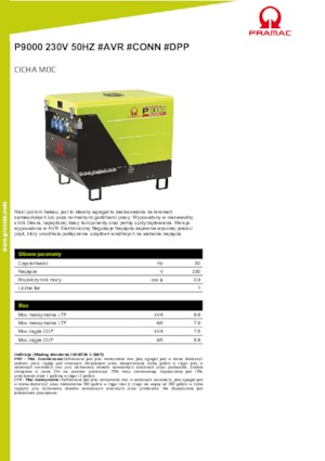 Generatoare de curent diesel PRAMAC Lifter P 9000