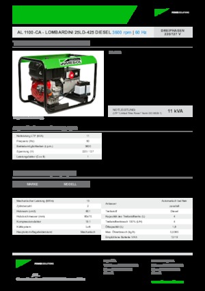 Generatoare de curent diesel INMESOL AL 1100-CA