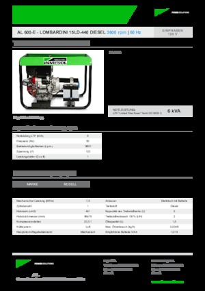 Generatoare de curent diesel INMESOL AL 600-E