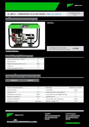 Generatoare de curent diesel INMESOL AL 600-E