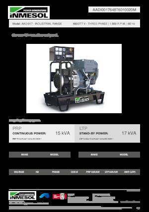 Generatoare de curent diesel INMESOL AAD-017