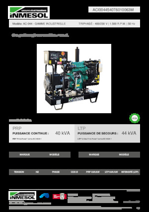 Generatoare de curent diesel INMESOL AC-044