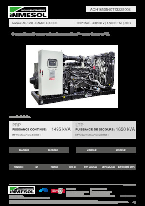 Generatoare de curent diesel INMESOL AC-1650