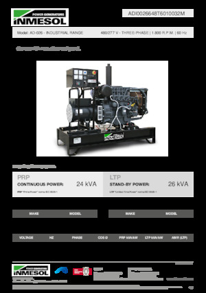 Generatoare de curent diesel INMESOL AD-026