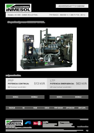 Generatoare de curent diesel INMESOL AD-550