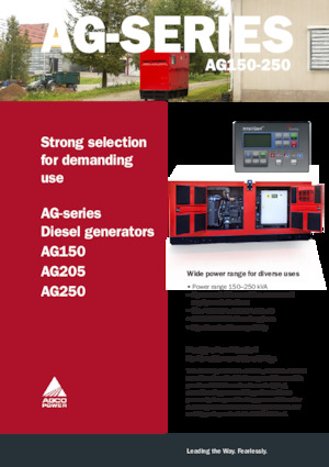 Generatoare de curent diesel AGCO Power AG150