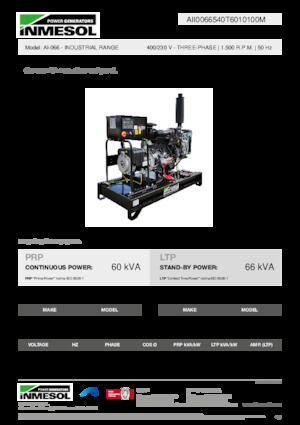 Generatoare de curent diesel INMESOL AI-066