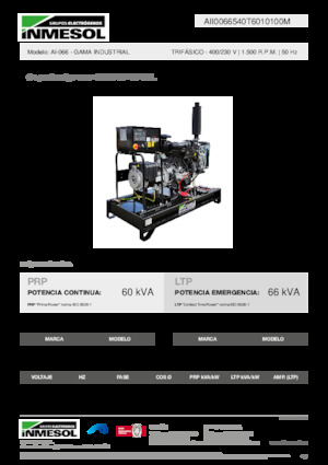 Generatoare de curent diesel INMESOL AI-066