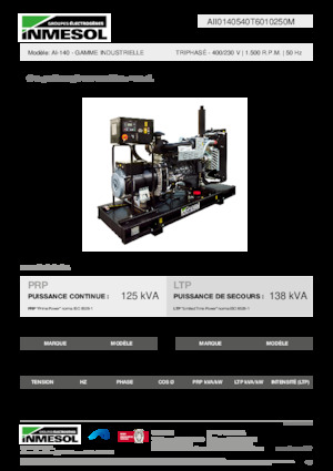 Generatoare de curent diesel INMESOL AI-140