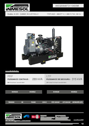 Generatoare de curent diesel INMESOL AI-320