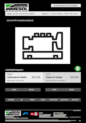 Generatoare de curent diesel INMESOL AQ-033