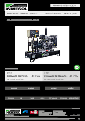 Generatoare de curent diesel INMESOL AR-044