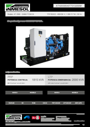 Generatoare de curent diesel INMESOL AT-2000