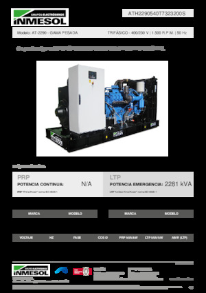 Generatoare de curent diesel INMESOL AT-2290
