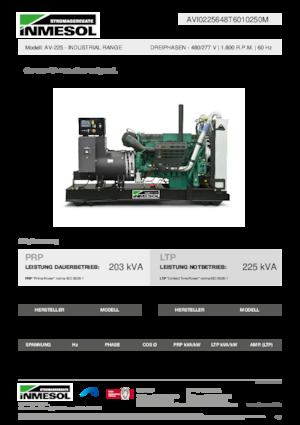 Generatoare de curent diesel INMESOL AV-225