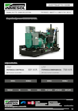 Generatoare de curent diesel INMESOL AV-775