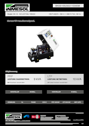Generatoare de curent diesel INMESOL BK-10