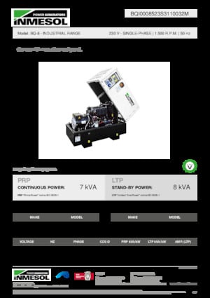 Generatoare de curent diesel INMESOL BQ-8