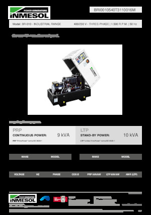 Generatoare de curent diesel INMESOL BR-010
