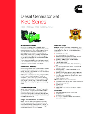 Generatoare de curent diesel Cummins C1250D5P