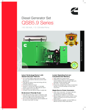 Generatoare de curent diesel Cummins C140D5P