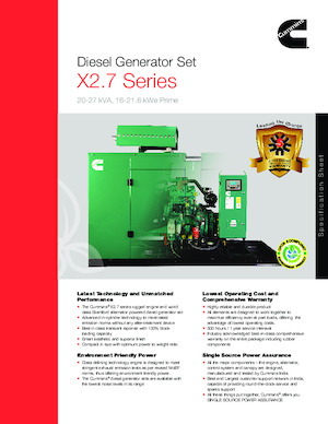 Generatoare de curent diesel Cummins C25D5P