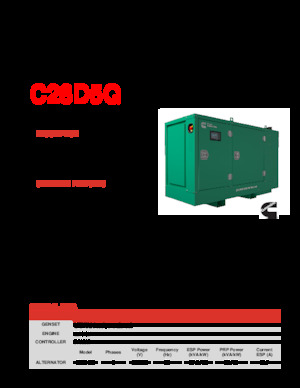 Generatoare de curent diesel Cummins C28D5Q
