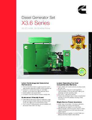 Generatoare de curent diesel Cummins C37.5D5P