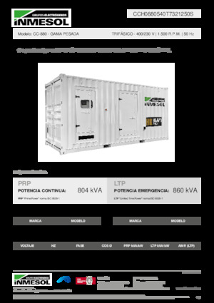 Generatoare de curent diesel INMESOL CC-880