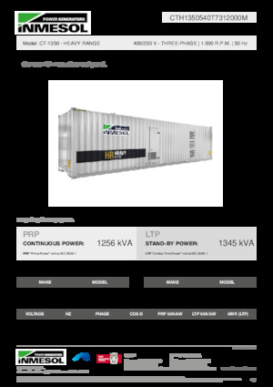 Generatoare de curent diesel INMESOL CT-1350