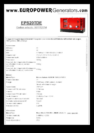 Generatoare de curent diesel Europower EPS20TDE (MA)