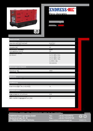 Generatoare de curent diesel Endress ESE 100 IW/RS