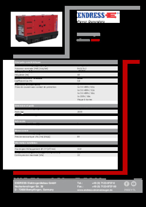 Generatoare de curent diesel Endress ESE 100 IW/RS