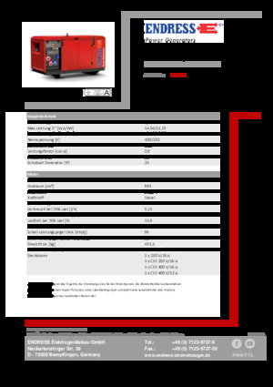 Generatoare de curent diesel Endress ESE 1306 DYS-GT ES ISO DI