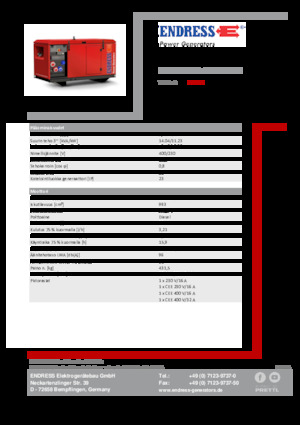 Generatoare de curent diesel Endress ESE 1306 DYS-GT ES ISO DI