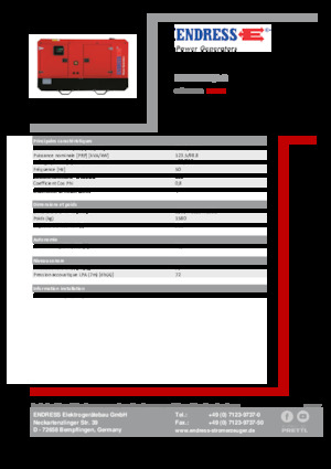 Generatoare de curent diesel Endress ESE 135 IW/AS