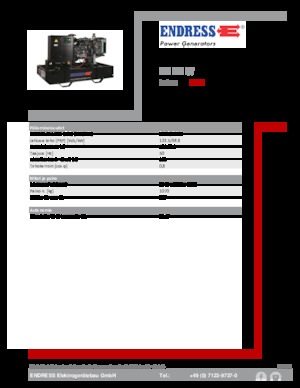 Generatoare de curent diesel Endress ESE 135 IW